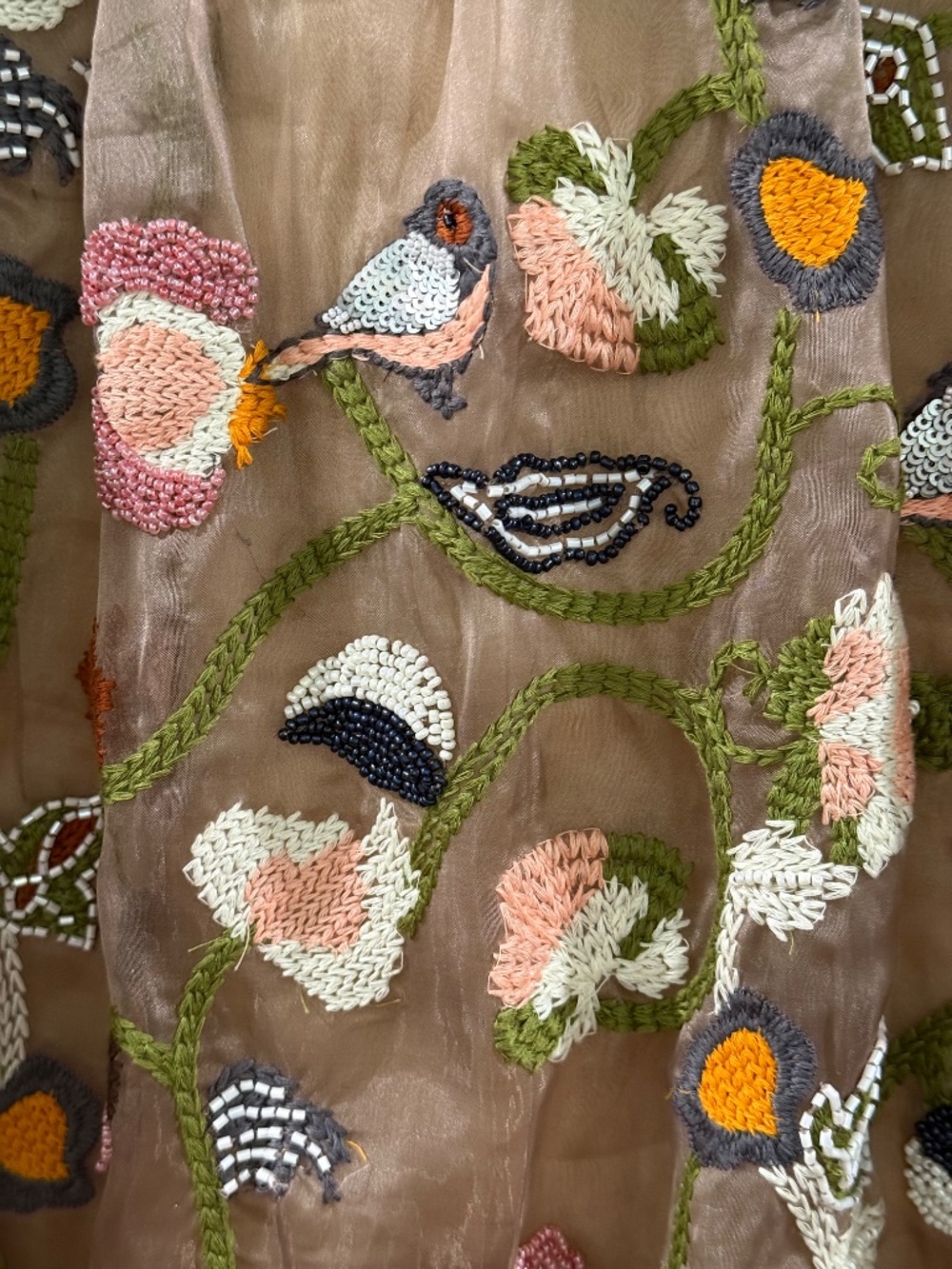 Anthropologie Moulinette Soeurs occasion dress 4 beaded & embroidered - Picture 5 of 9